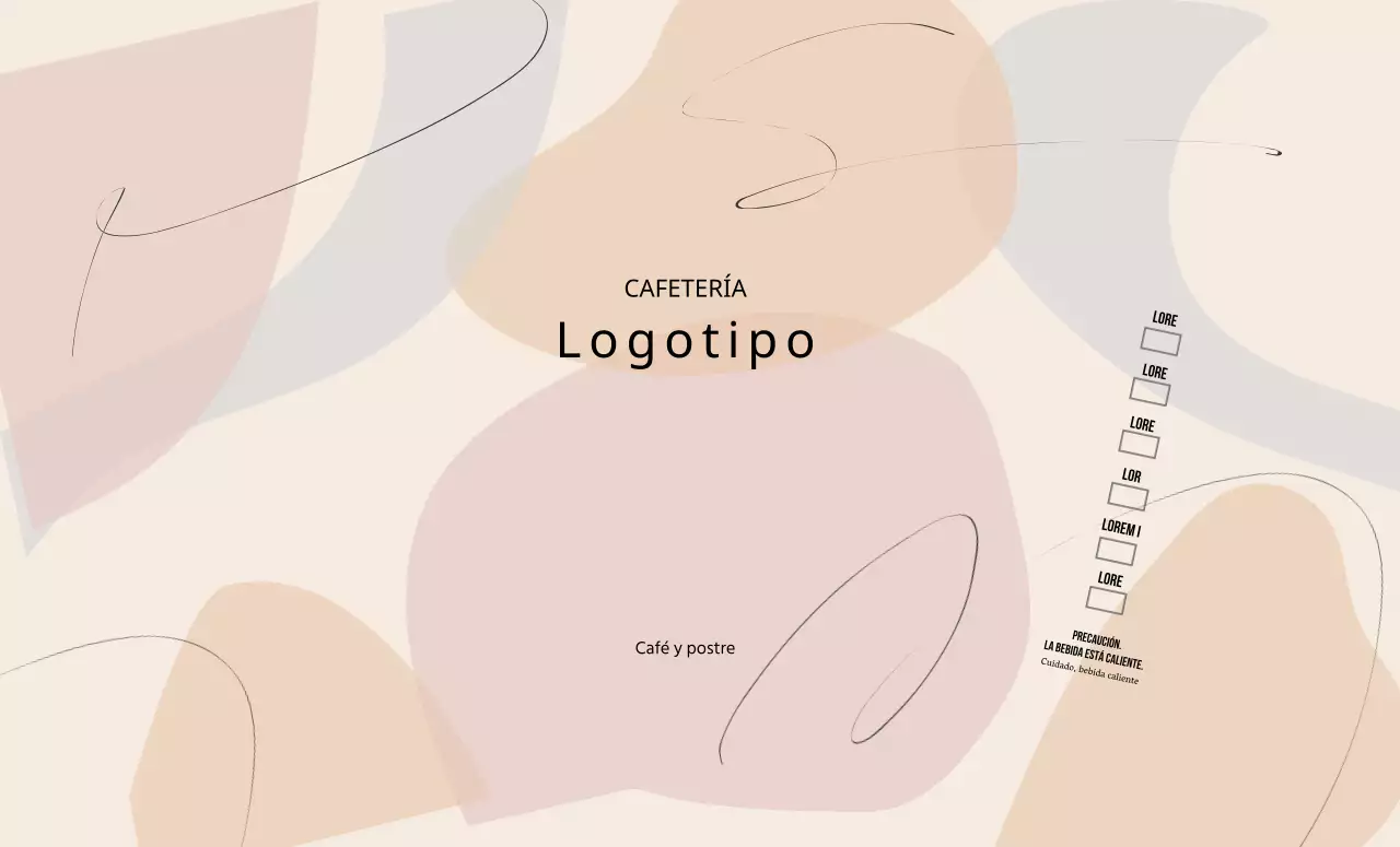 Patrón de formas modernas beige