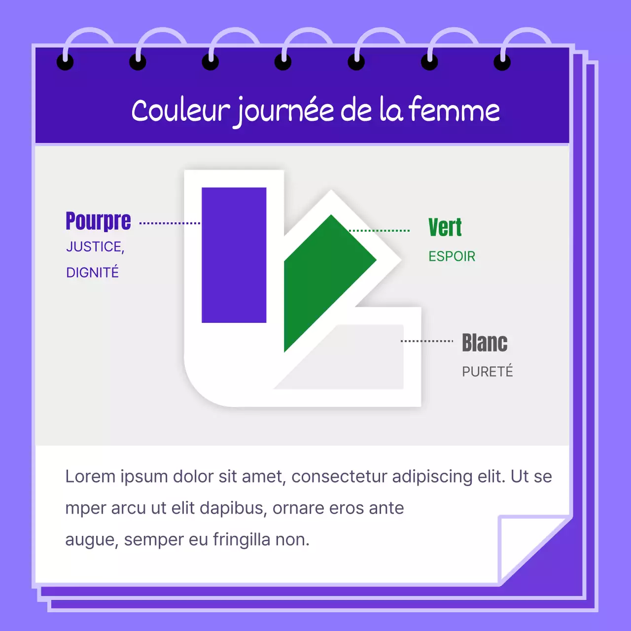 Illustration violette de femmes de différentes races pour promouvoir la Journée internationale de la femme