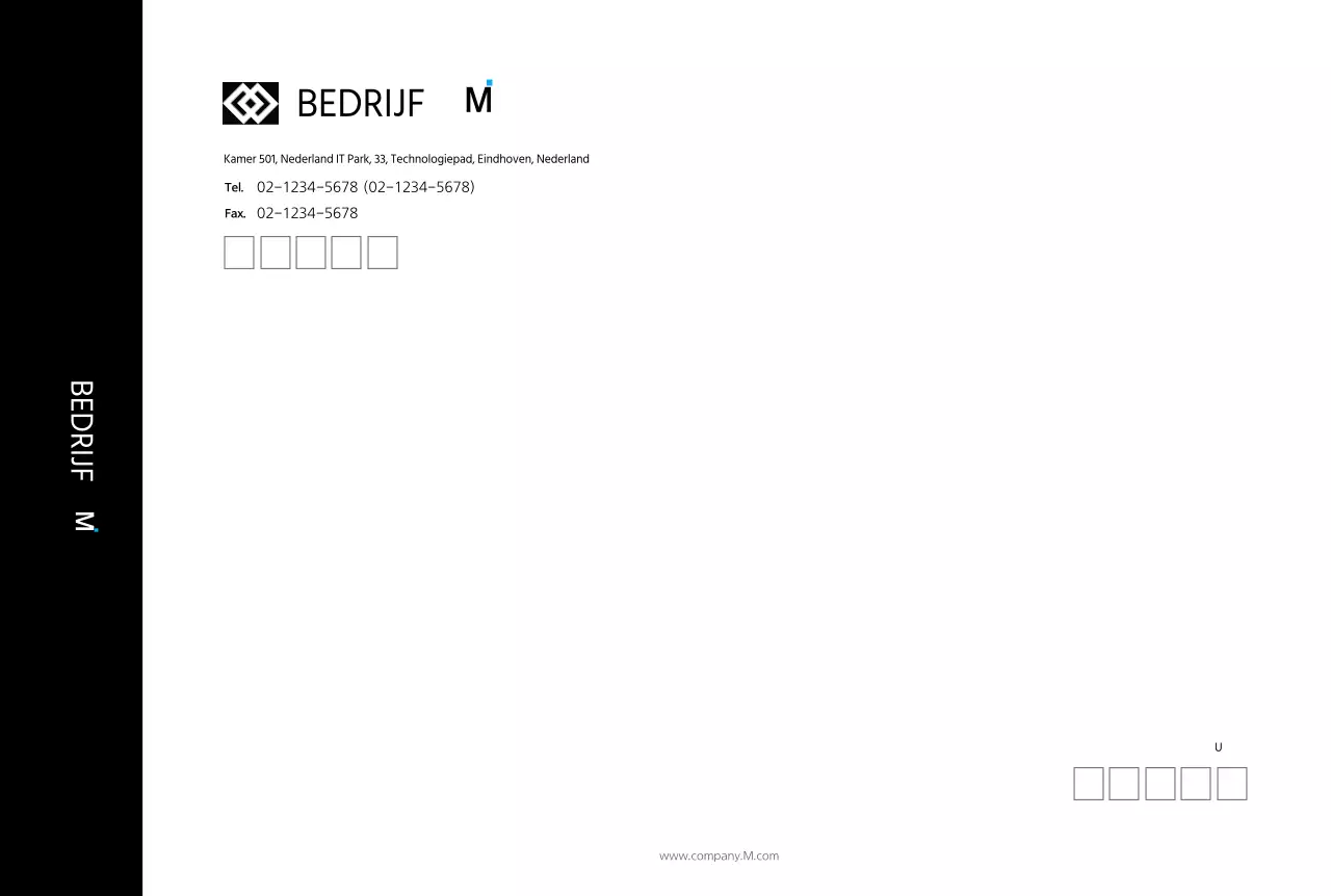 Zwart Eenvoudig Modern Zakelijk Jasje Grote Envelop