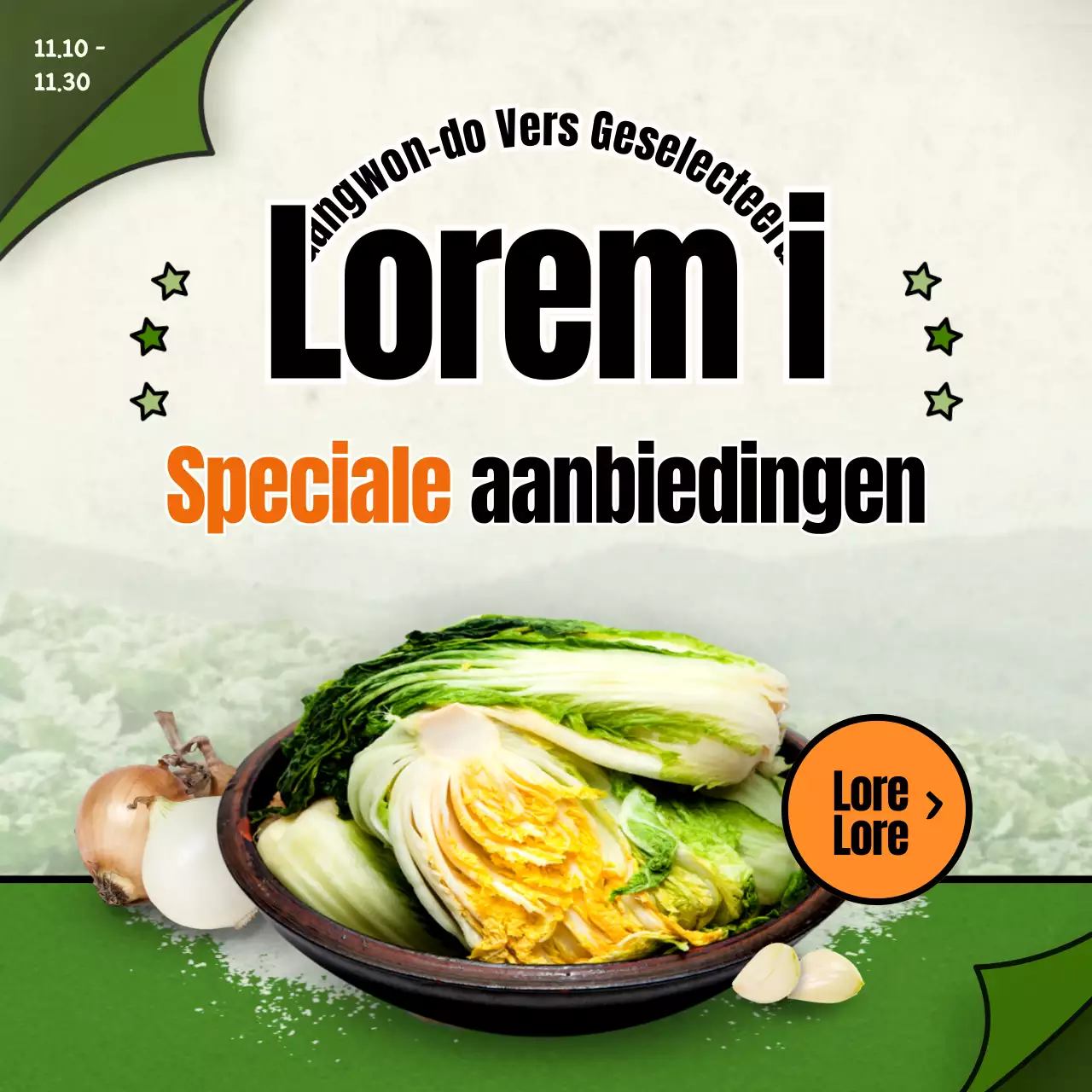 Groene fotoconcept kortingen