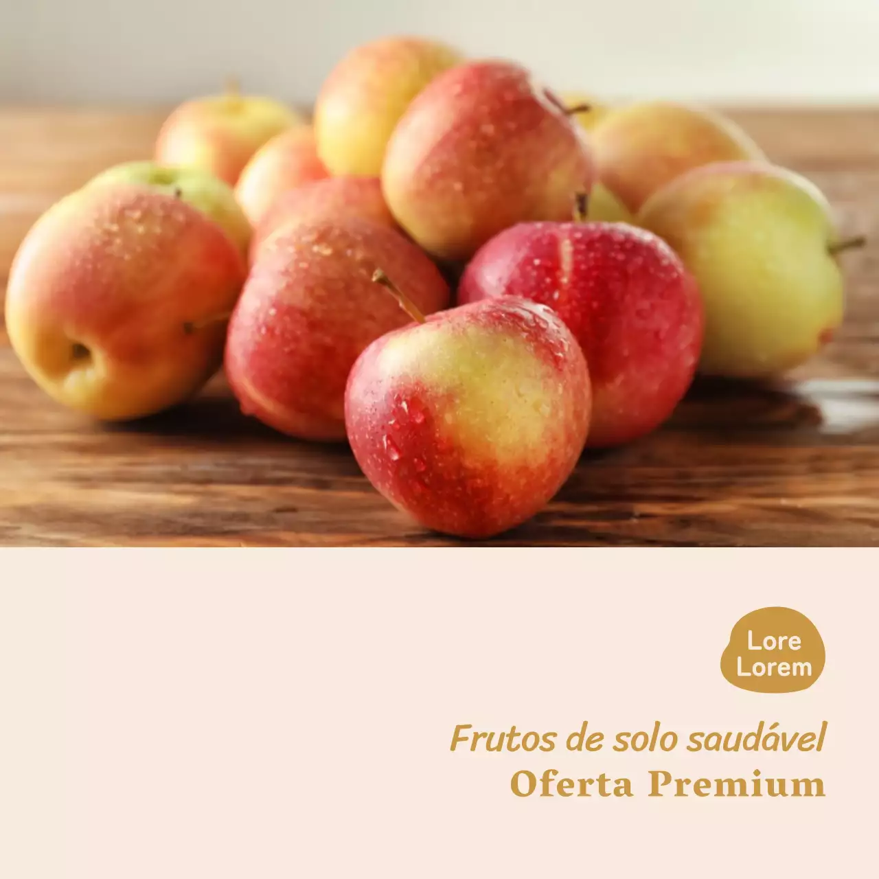 Autocolante de imagem simples com círculos de maçã