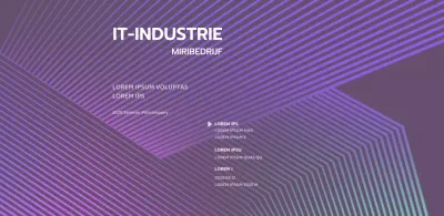 Zakelijk seminar met paars en zwart grafisch verloop