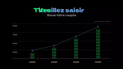 Graphique conceptuel simple en chartreuse et bleu clair