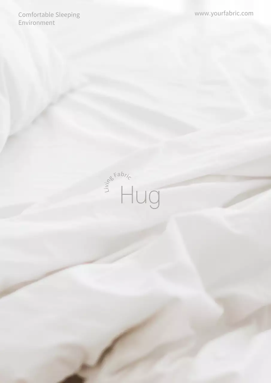 White Minimal Bedding Promotion Poster