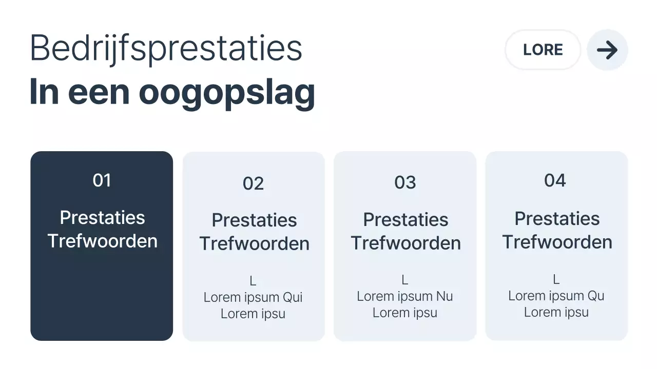 Een minimalistisch bedrijf promoten in wit en marineblauw