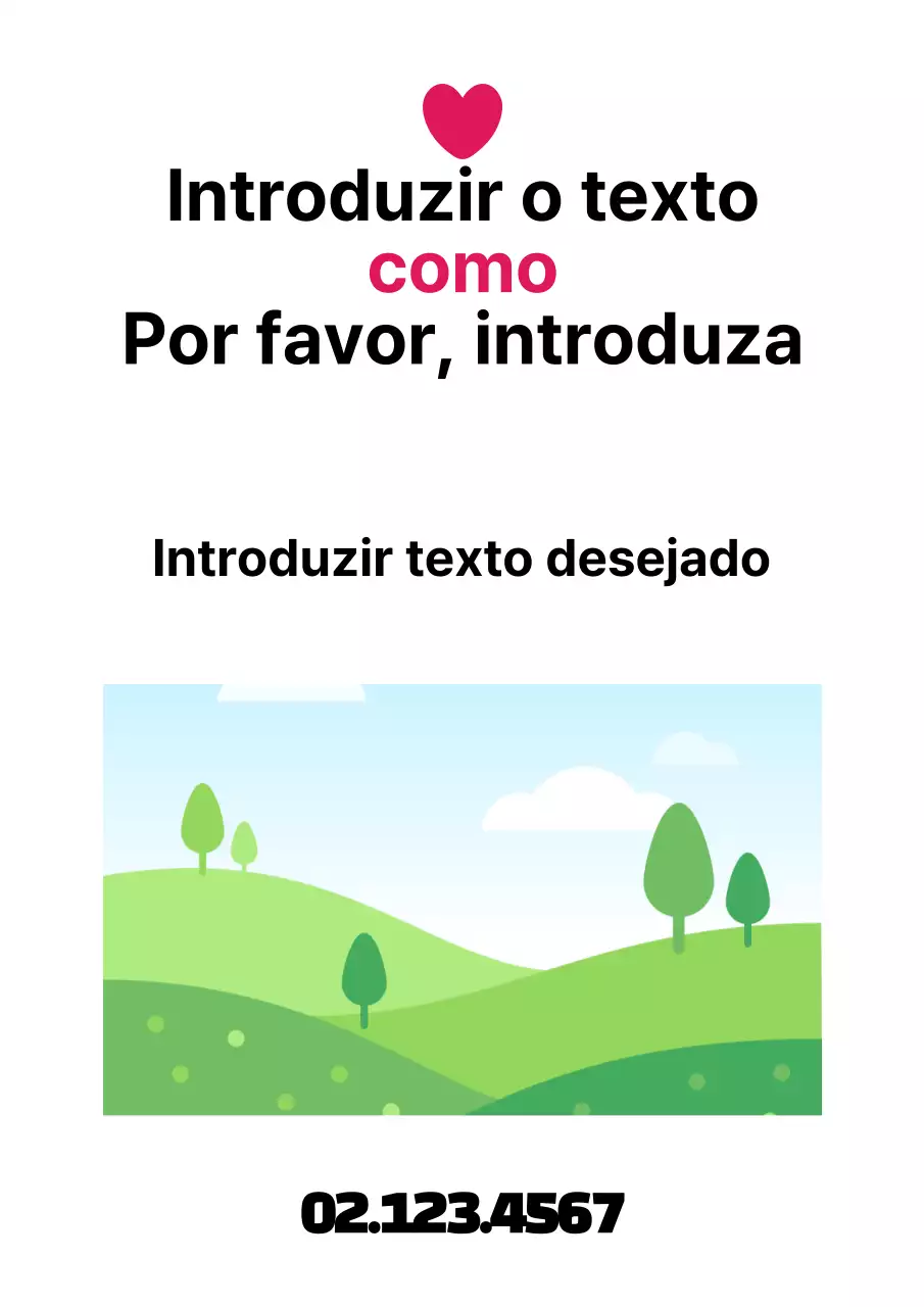 Promoção simples com ilustração e fotografia de um coração preto e cor-de-rosa
