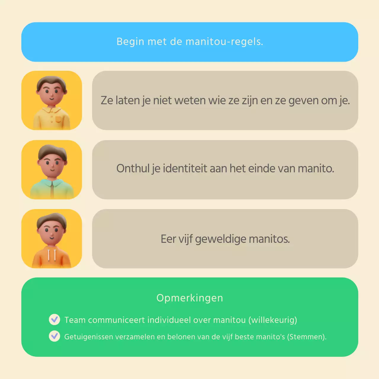 3D stereoscopisch manito evenement in pastelkleuren