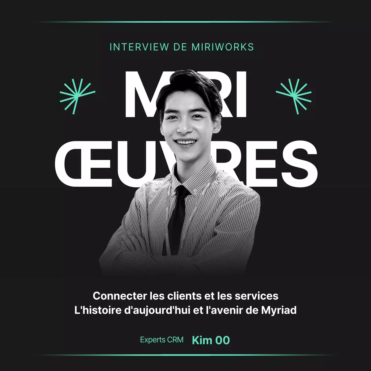 Promouvoir un simple entretien d'affaires en noir