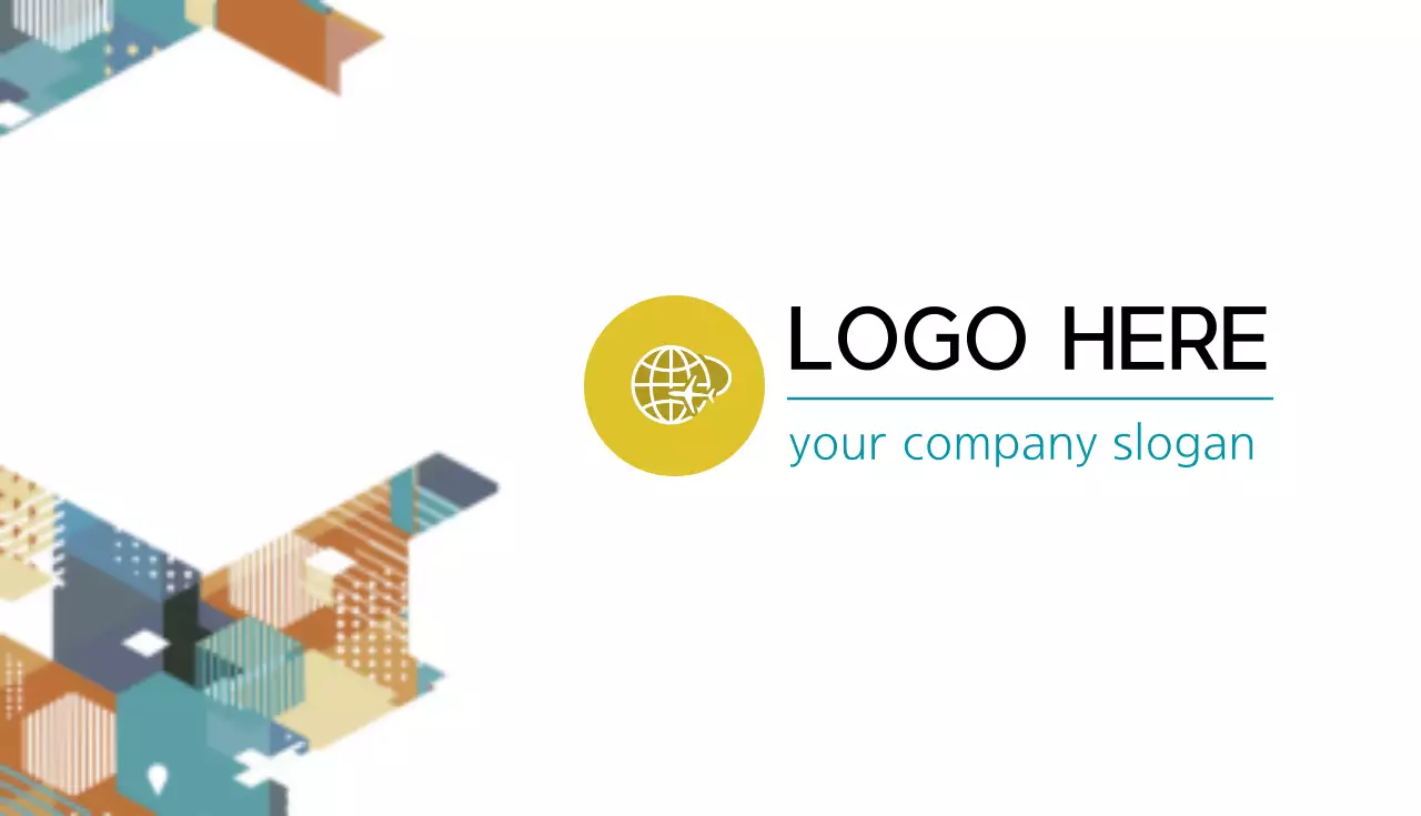 カラフル モダン ビジネス 名刺