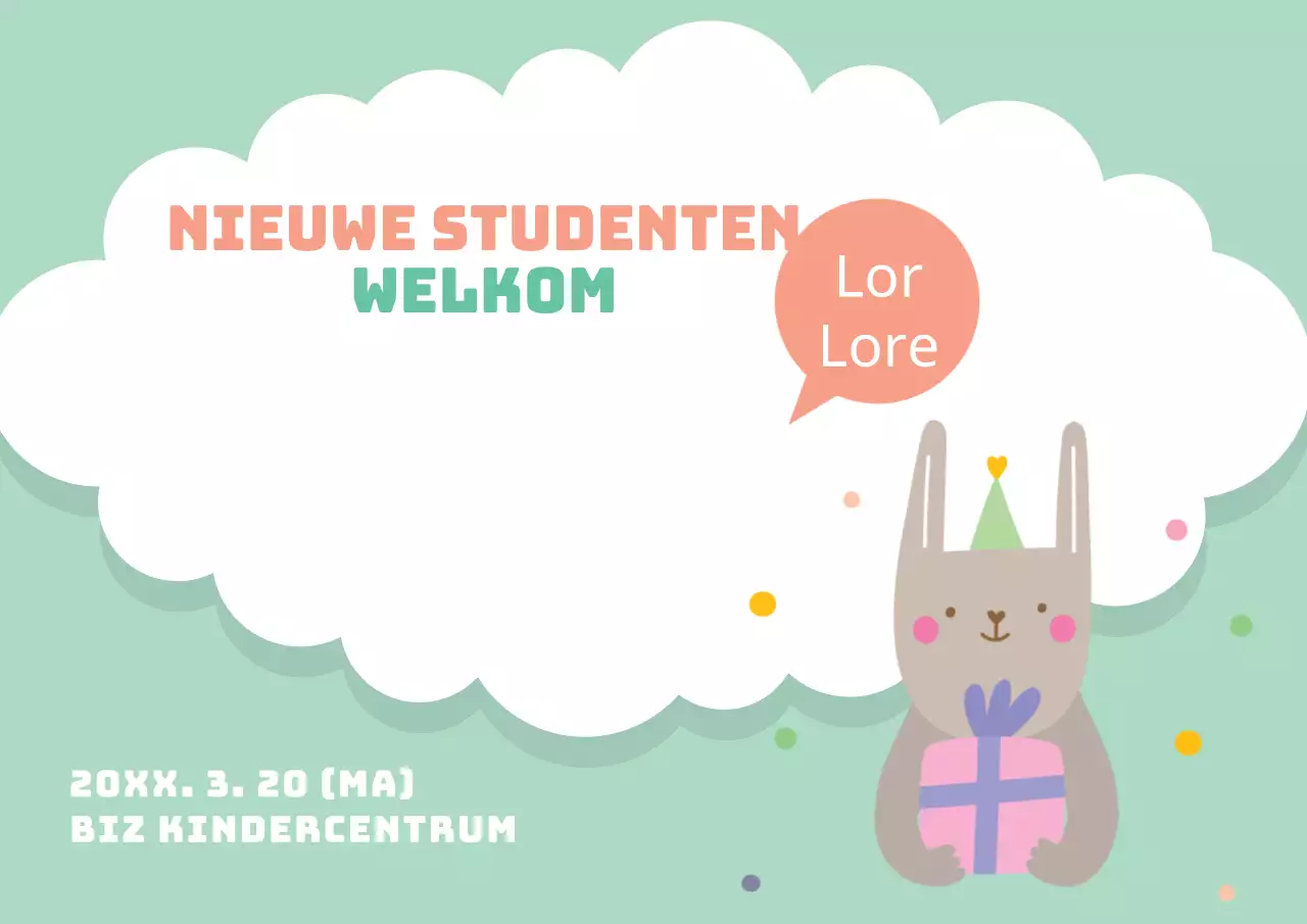 Welkom voor nieuwe studenten