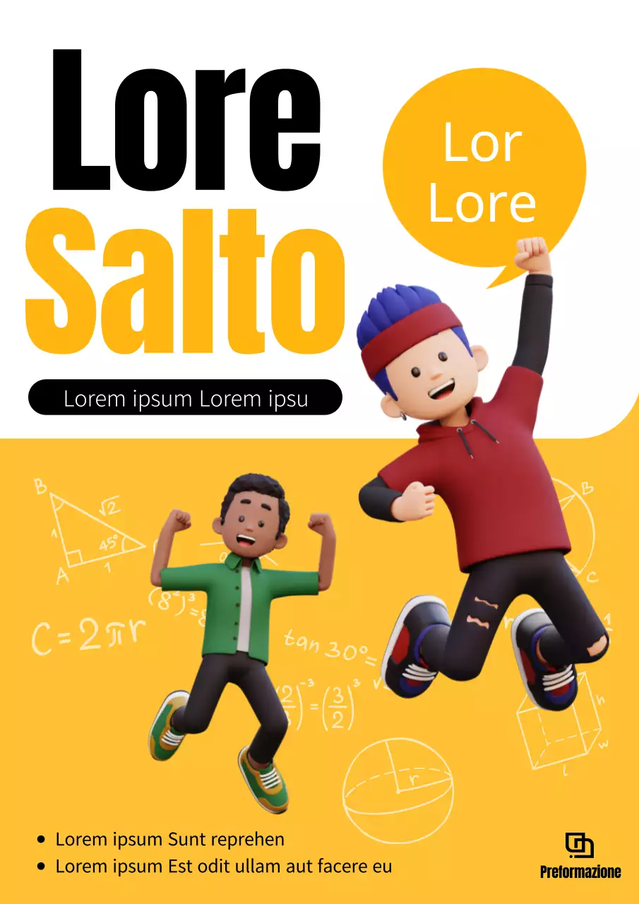 Rivista JumpConcept con sfondo giallo