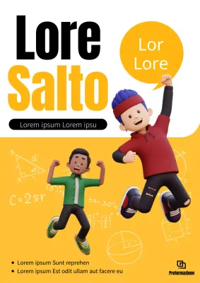 Rivista JumpConcept con sfondo giallo