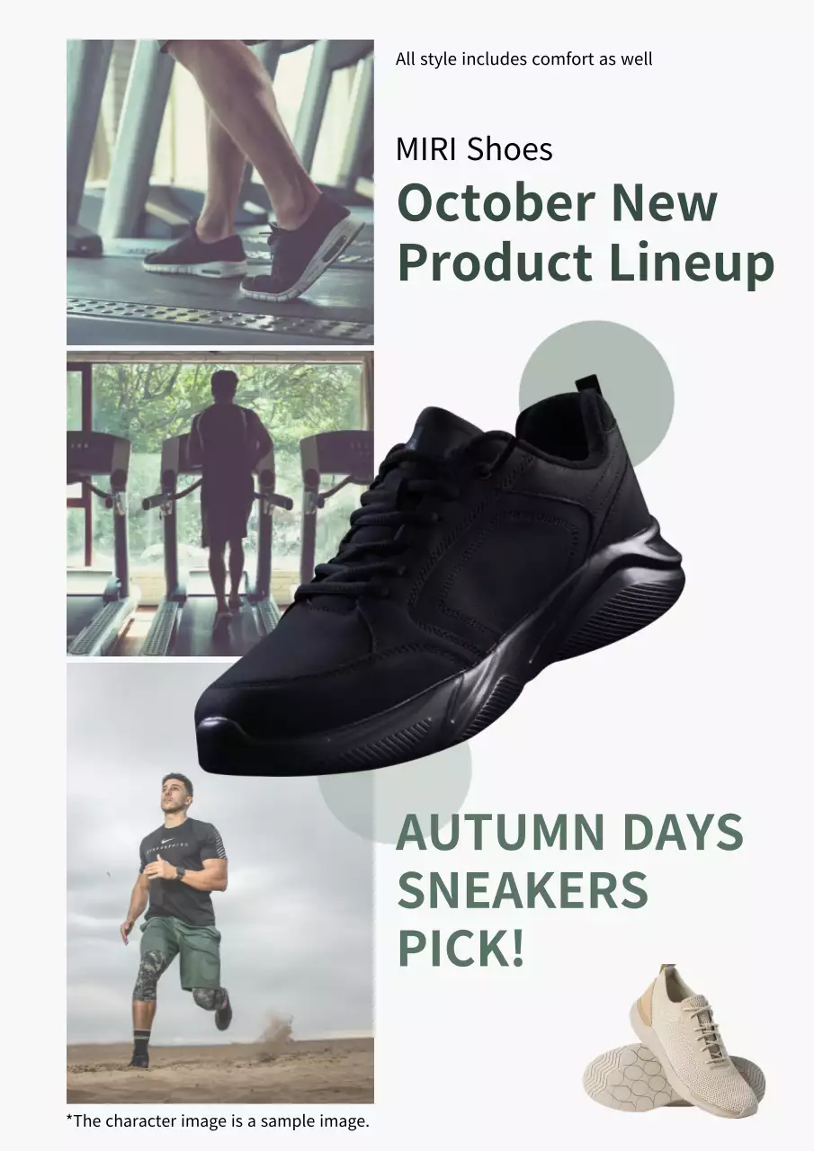 Black Modern Sneakers Promotion Poster