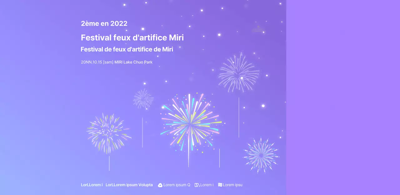 Arrière-plans dégradés et motifs d'étoiles pour les feux d'artifice