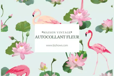 AUTOCOLLANT FLEUR