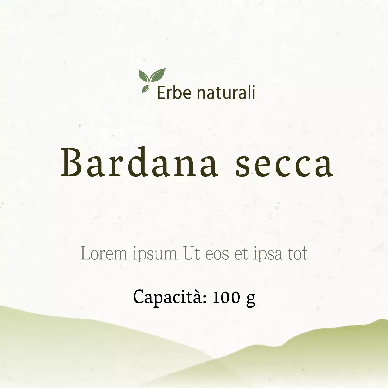Bardana secca