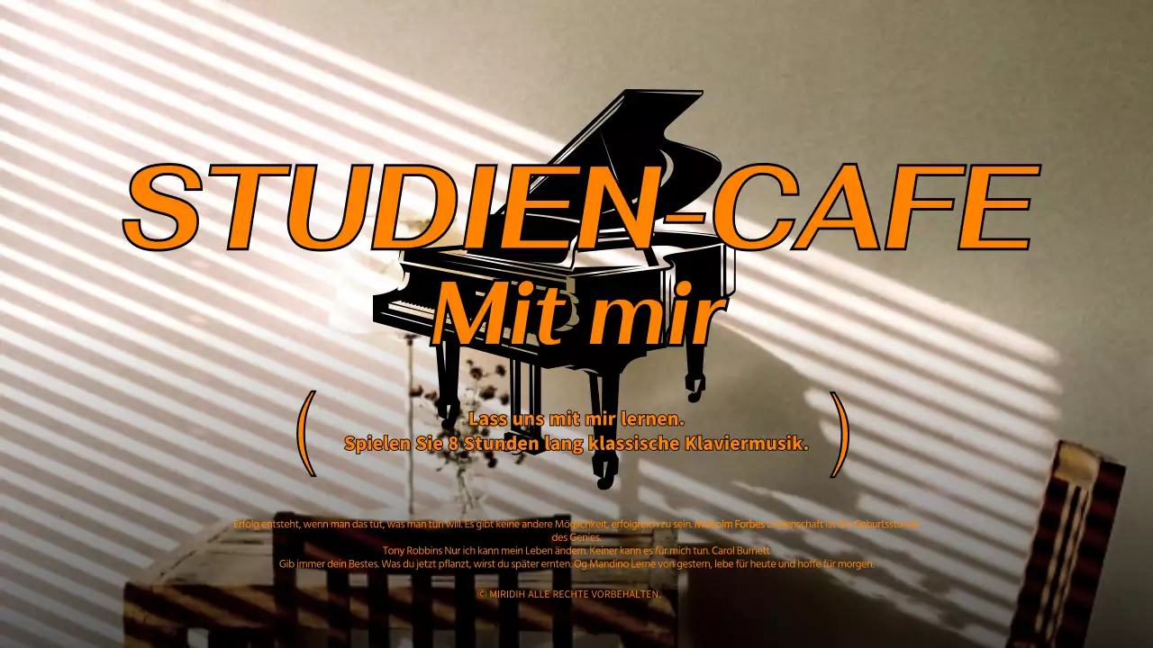 Thema Café-Atmosphäre in Orange