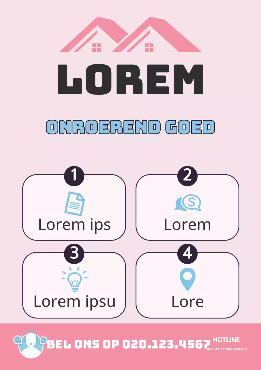 Promoot je roze woning