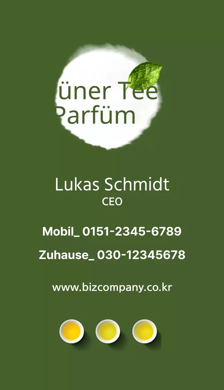 Duft von grünem Tee