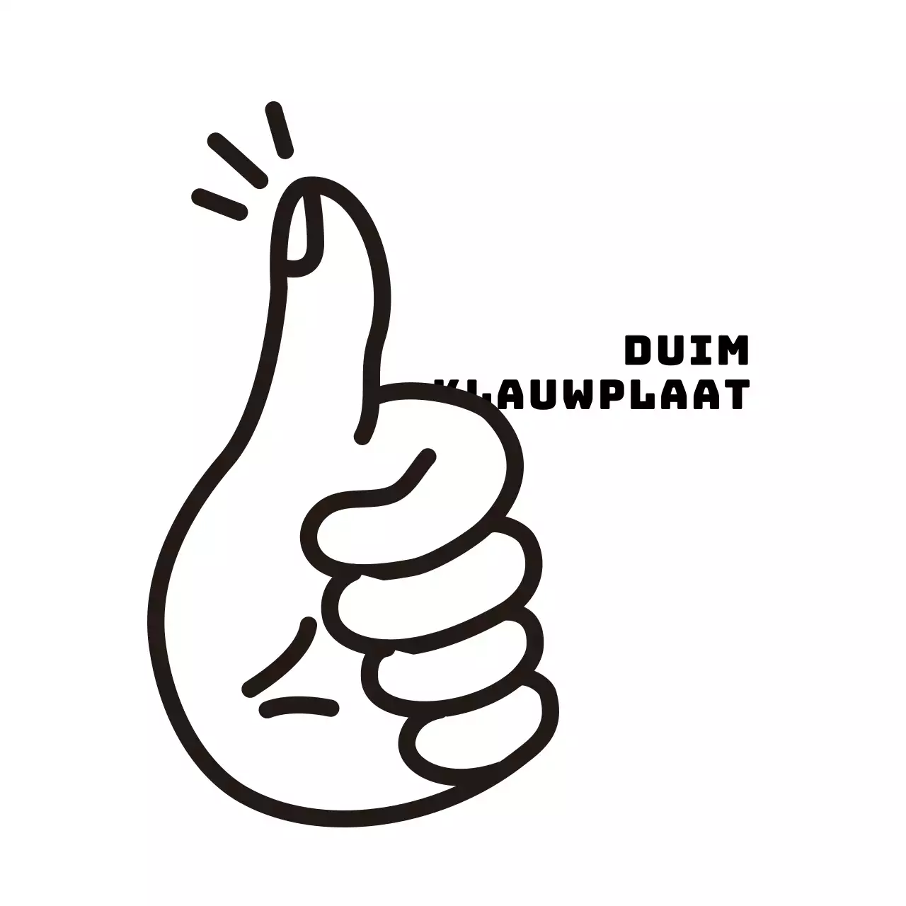 Witte Illustratie Grappige Promotie