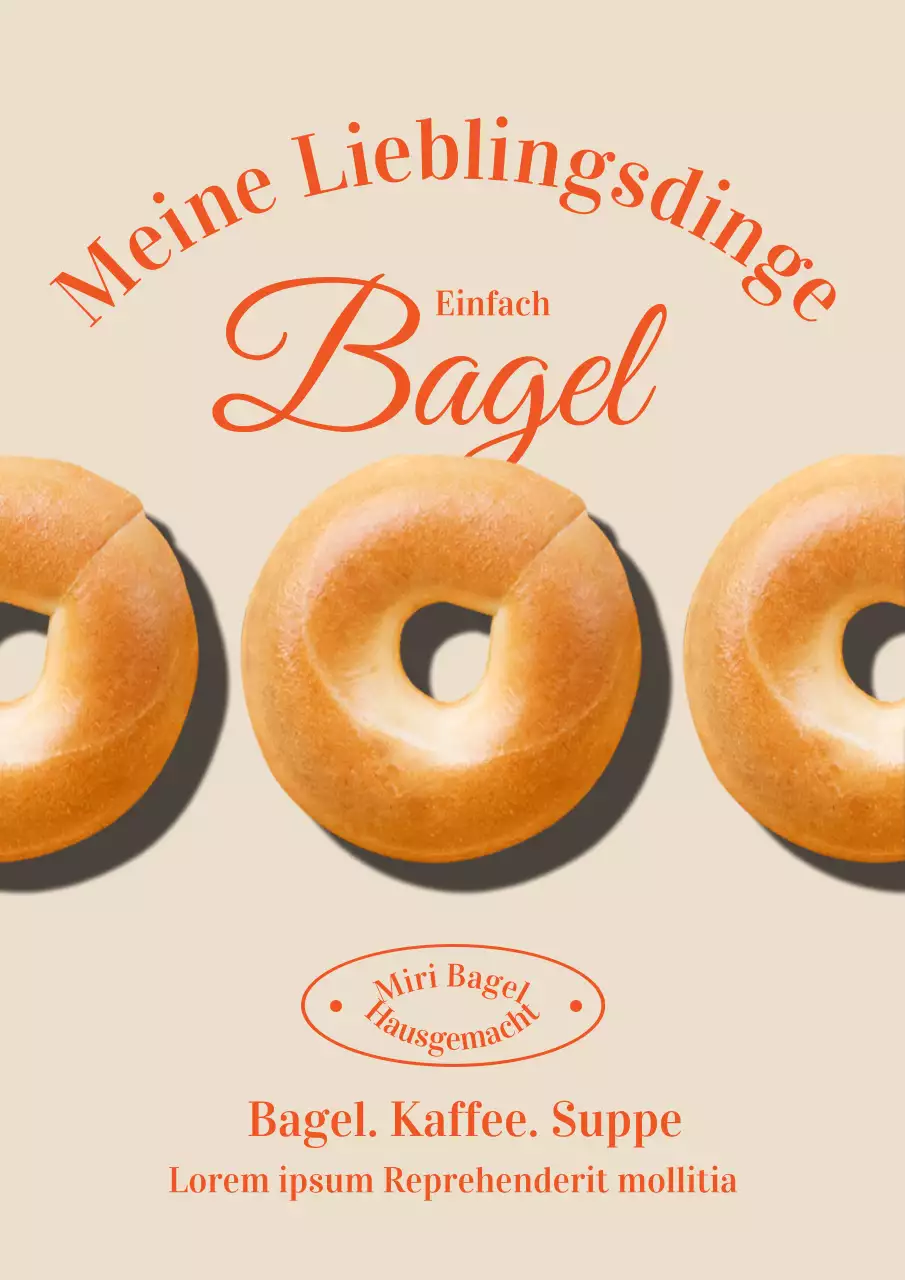 Poster für das Elfenbein-Café