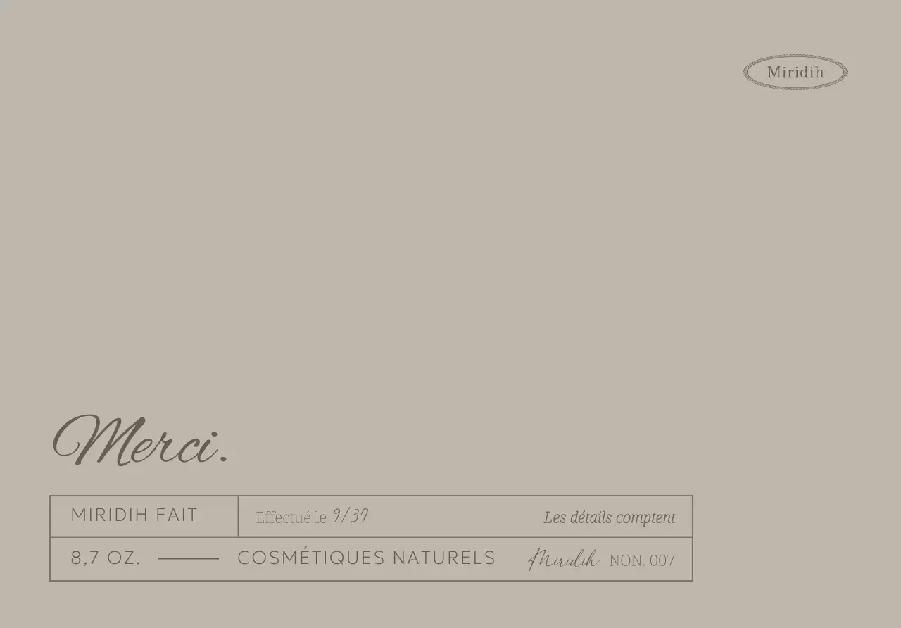 Enveloppes de remerciement avec texte et lignes dans des couleurs discrètes