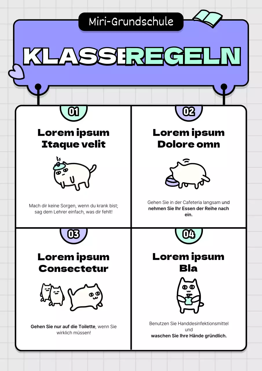 Regeln für das Klassenzimmer