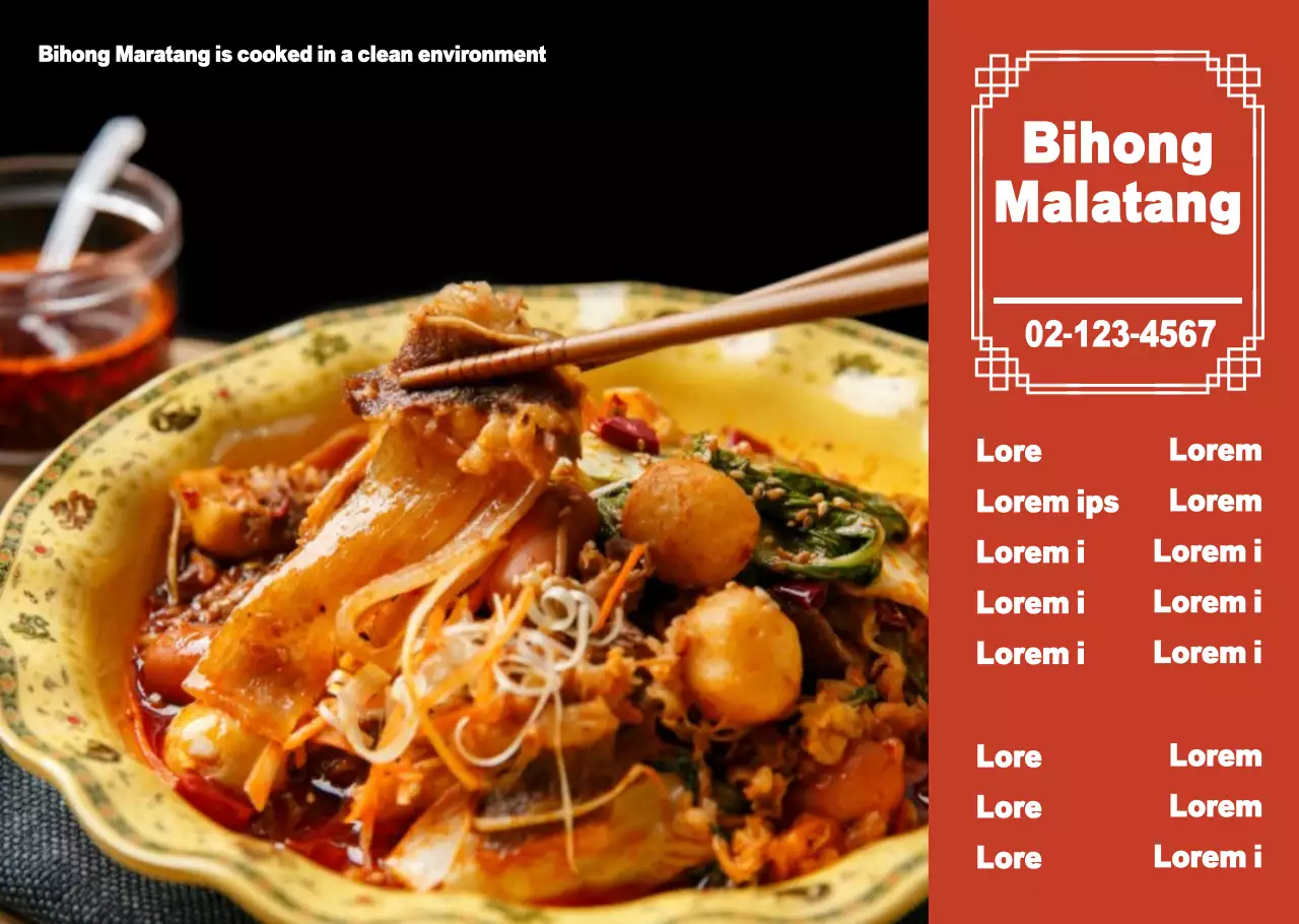 Simple Food Photography Menu Board Transparency Paper for Restaurants