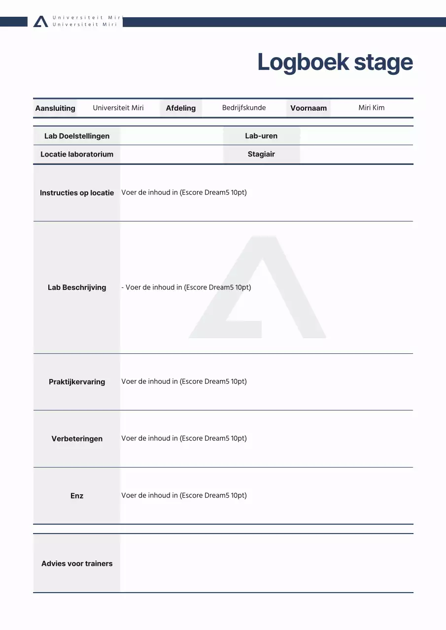 Marine, schone, kantoorachtige laboratoriumdagboekdocumentatie