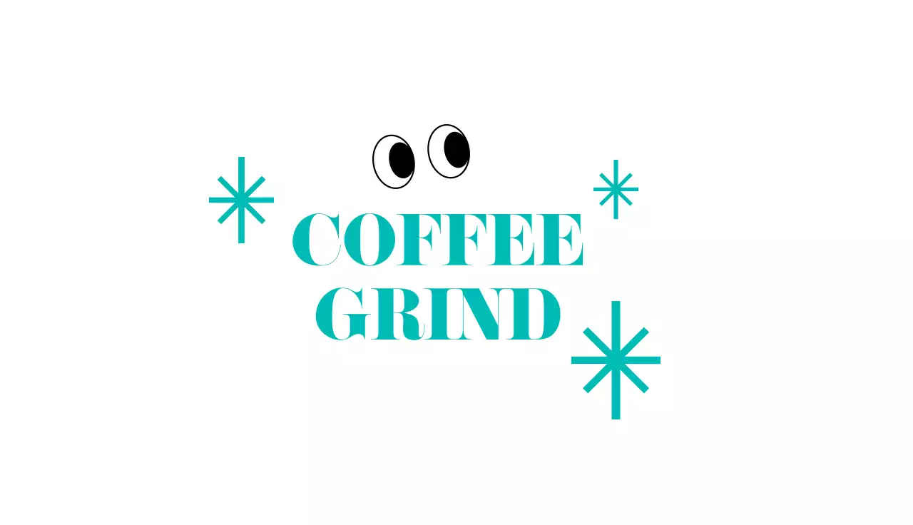 Kartu nama bergambar pirus sederhana untuk sebuah kafe