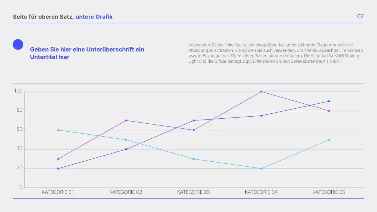 Einfacher blauer und weißer Business-Layout-Bericht