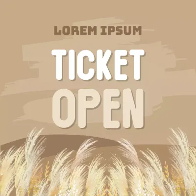 Natuurlijke rietvelden op een bruine achtergrond om het festival te promoten