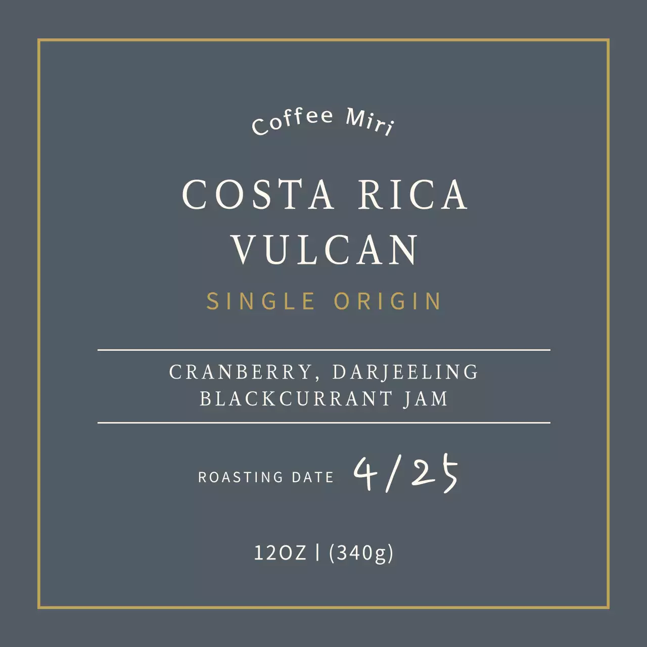 Stiker label biji kopi