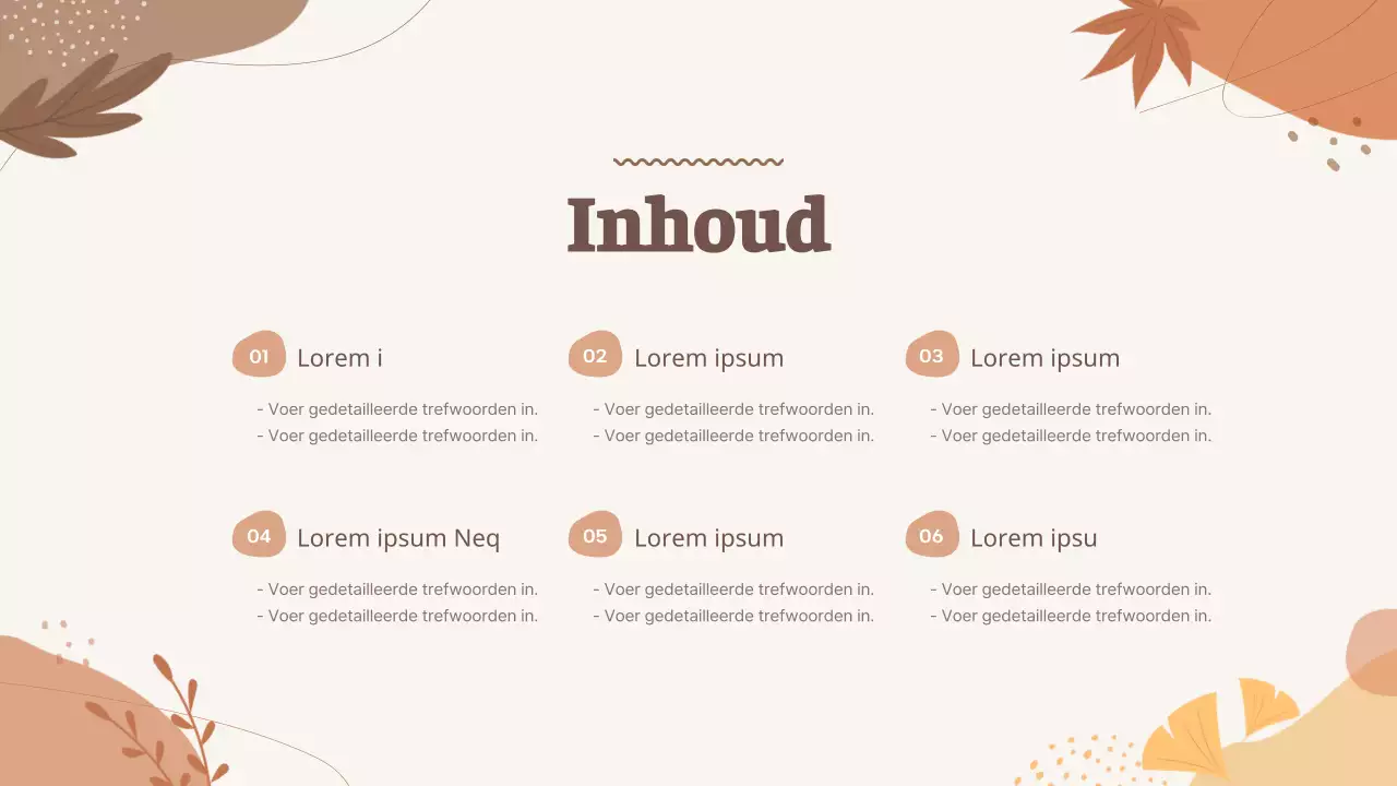Een gids voor herfstevenementen in bruine en ivoorkleurige geometrische patronen