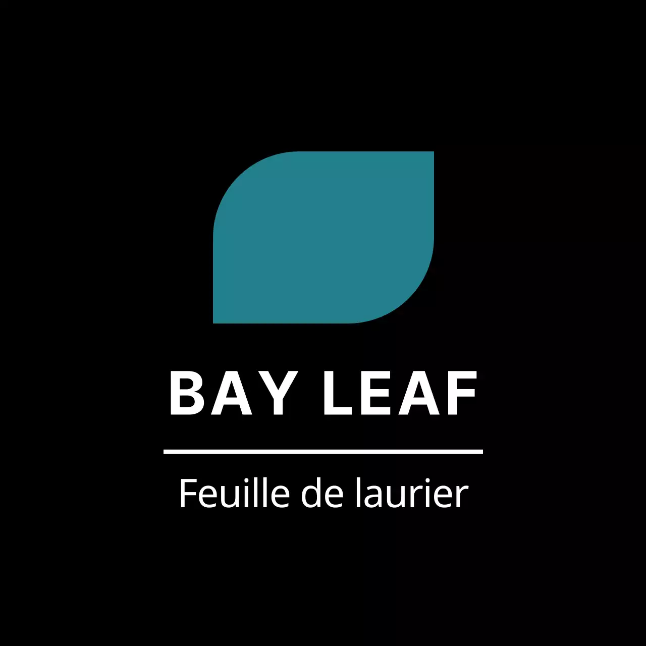 Feuille de laurier noire autocollante pour étiquettes de plats d'accompagnement