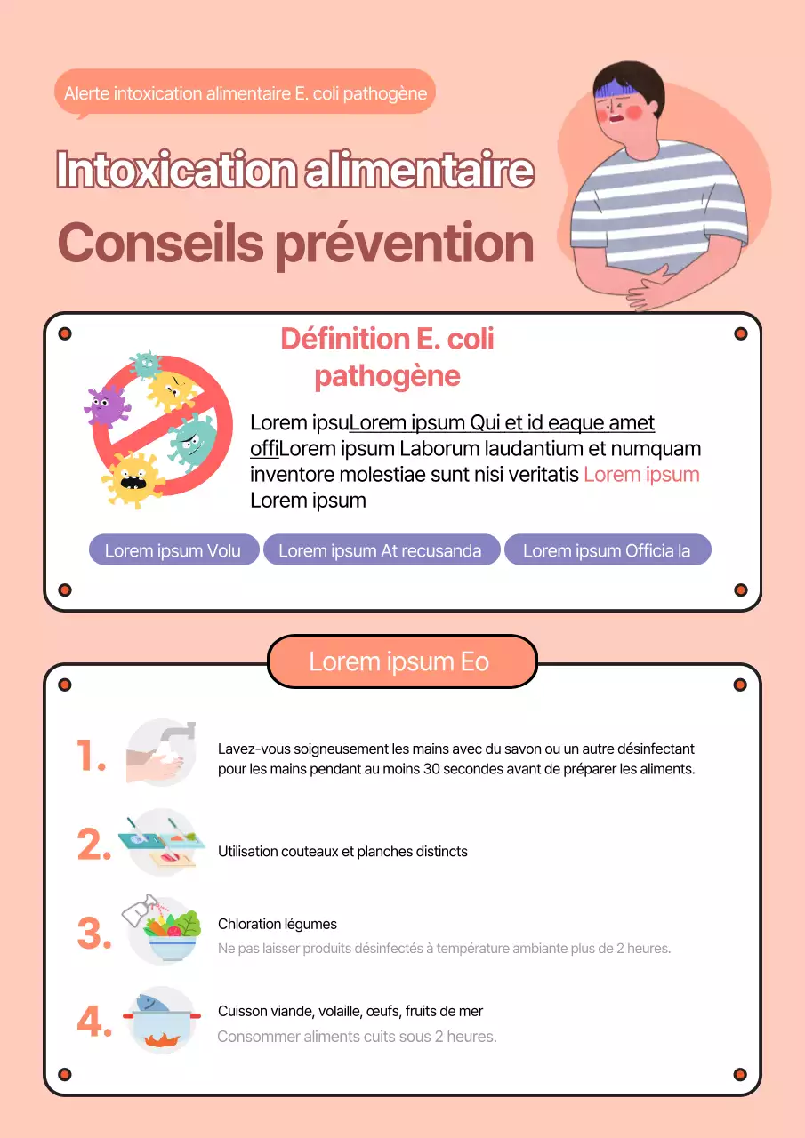 Document d'orientation sur la prévention des foyers de toxi-infections alimentaires de couleur corail