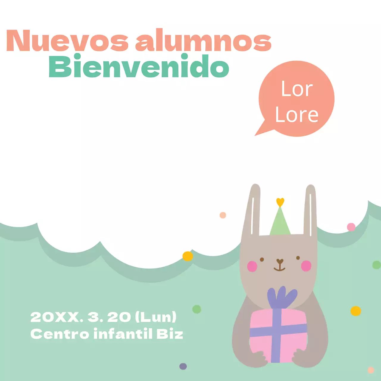 Bienvenida a los nuevos estudiantes