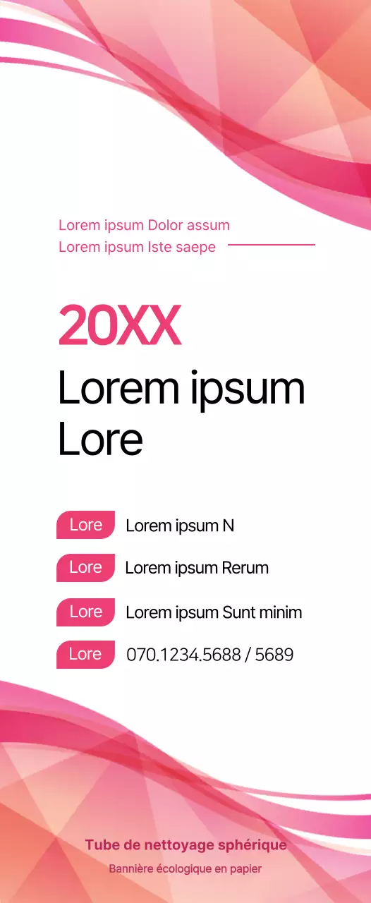 Rose et noir pour une annonce de séminaire au style simple