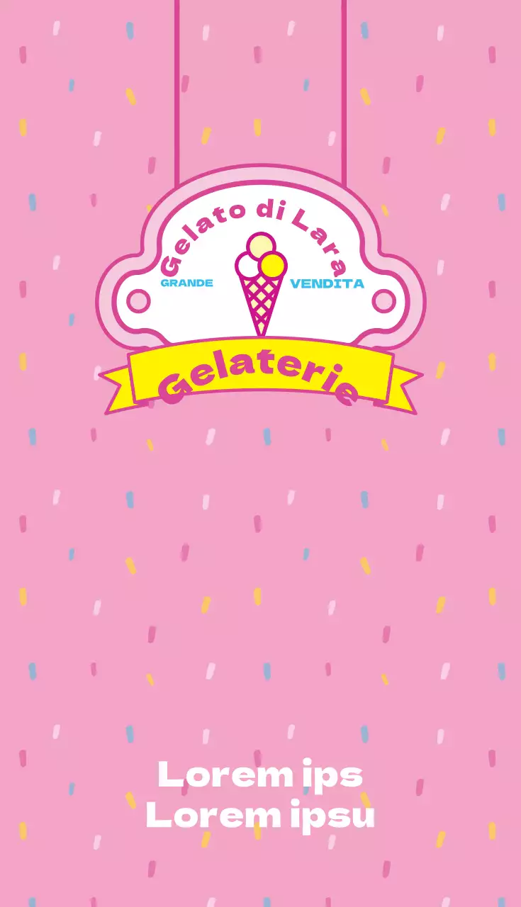 Biglietto da visita del gelato Lala