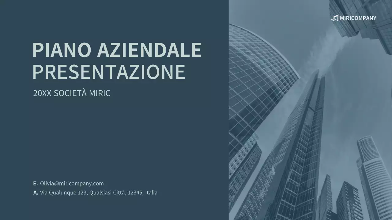Presentazione del business plan aziendale in marina