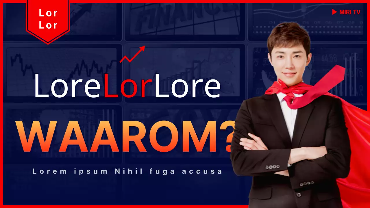 Een eenvoudige gids voor aandelenanalyse in rood en marineblauw bericht