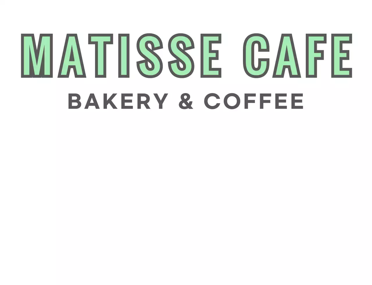 ミントグレーの情緒的なドローイングのカフェ