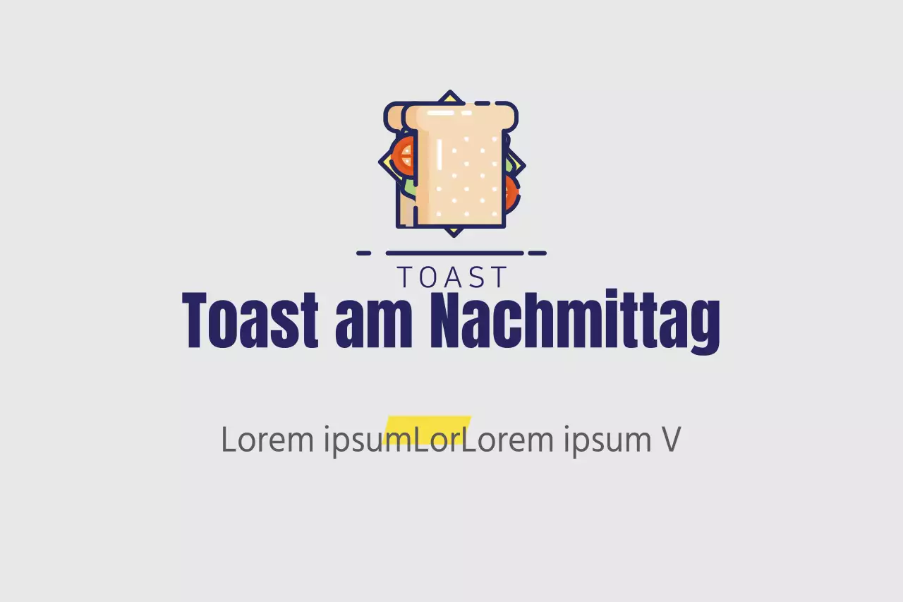 Toast am Nachmittag