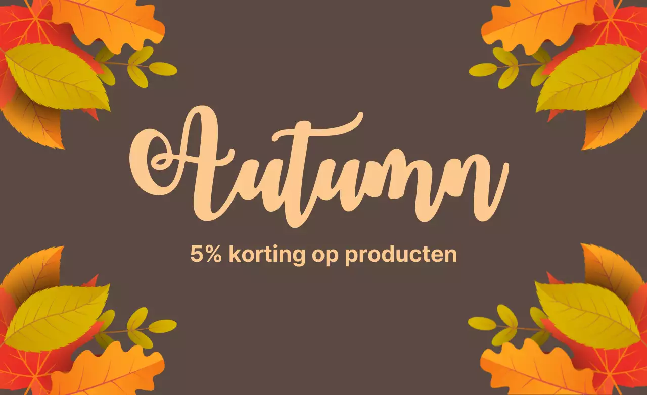 5% korting op producten