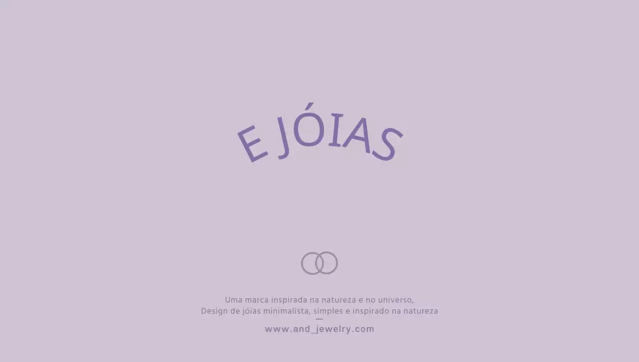 Para uma joalharia com um ícone de anel com um design simples e elegante em roxo