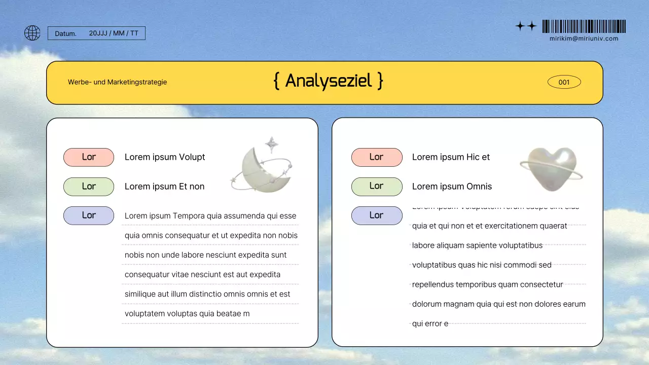 Himmel Hintergrund kitschig Werbung Marketing-Strategie Bericht