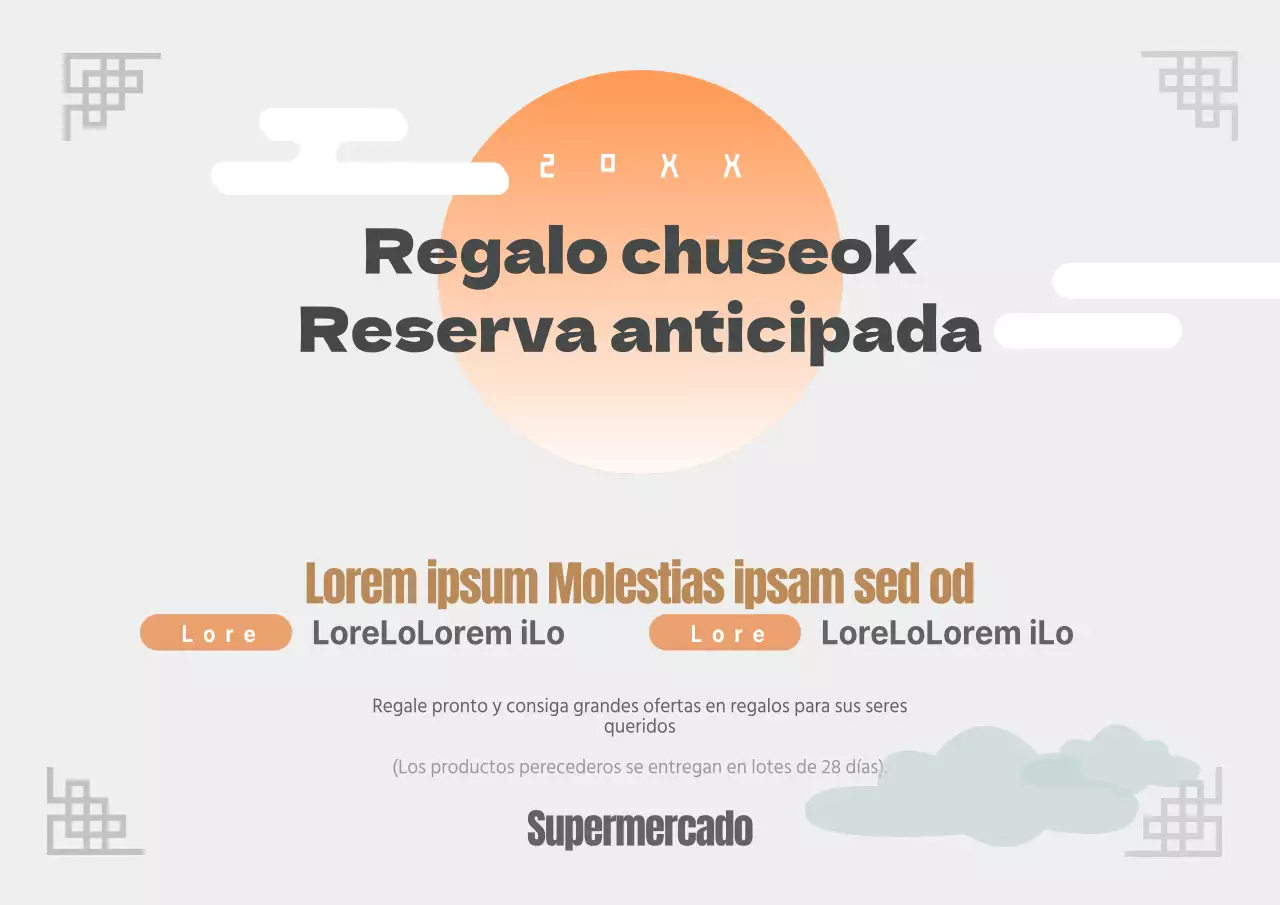 Chuseok Reserva anticipada