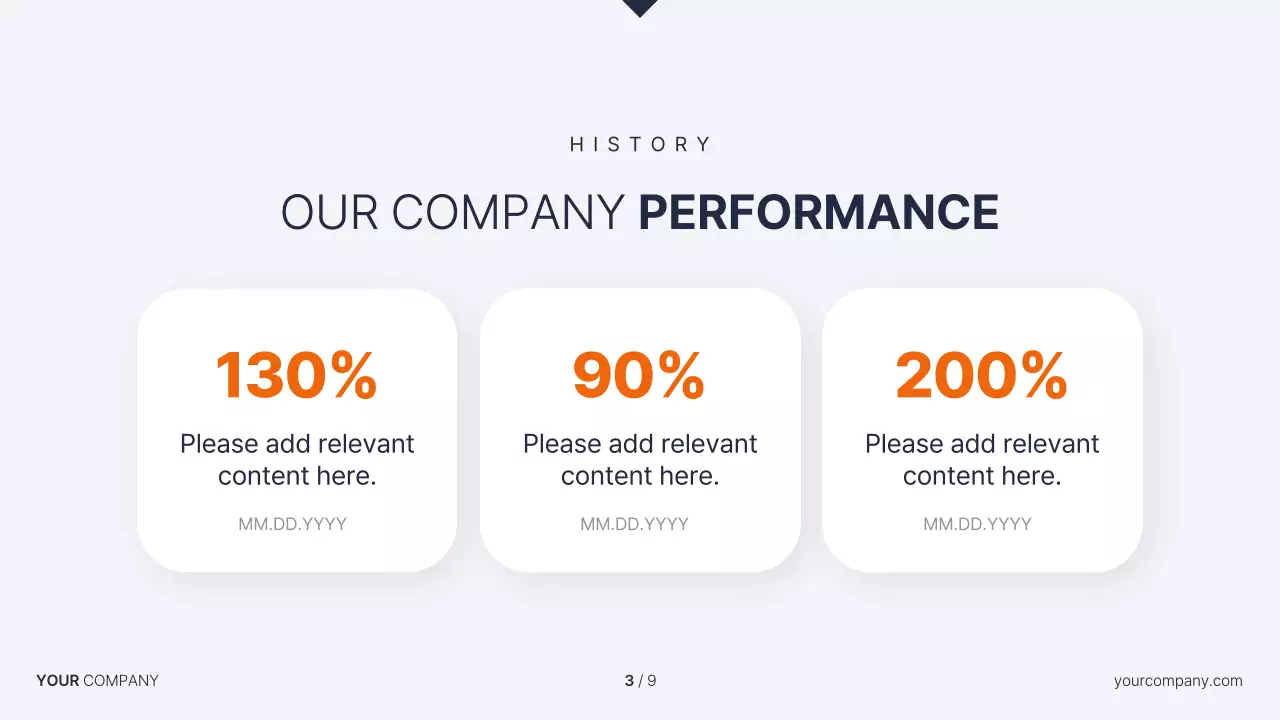 오렌지 모던 비즈니스 프레젠테이션