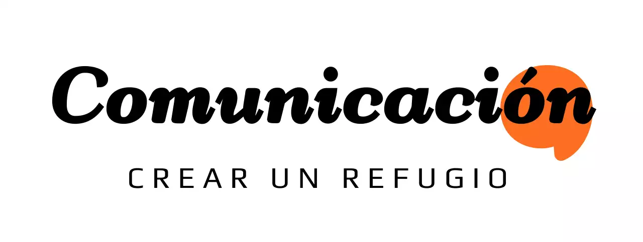 Diseño del logotipo de una empresa de diseño espacial con colores naranja y negro