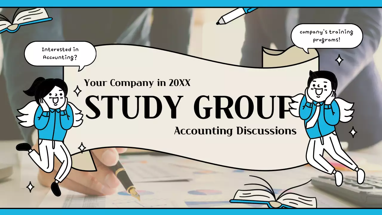 Blue Animation Accounting Promotion YouTube Thumbnail